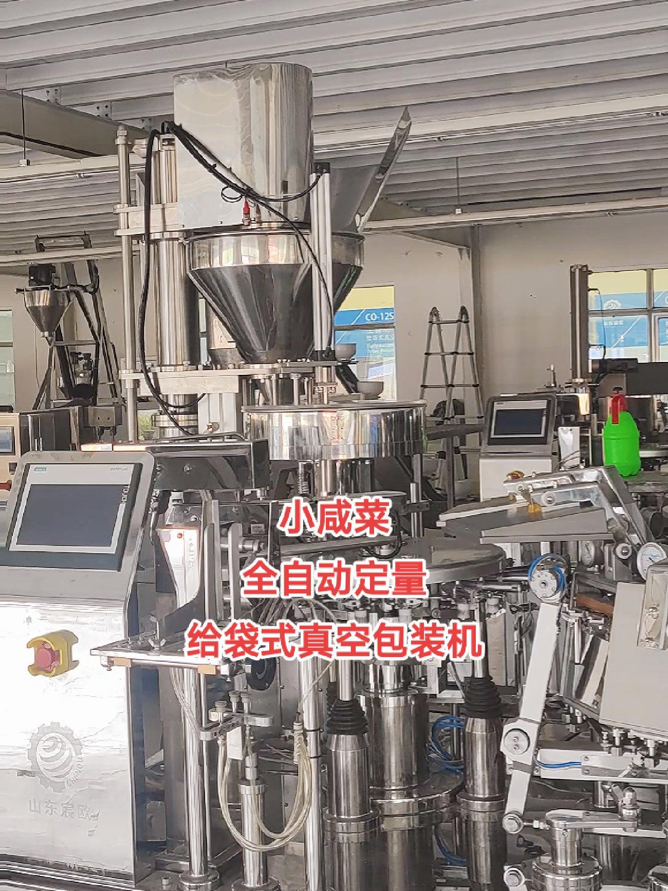 小咸菜给袋式真空包装机 小咸菜全自动真空包装机 小咸菜全自动定量真空包装机 给袋式真空包装