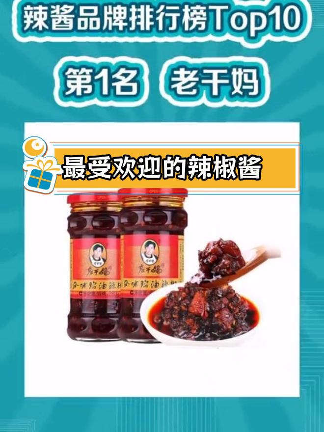 辣酱品牌排名大揭秘,老干妈居首