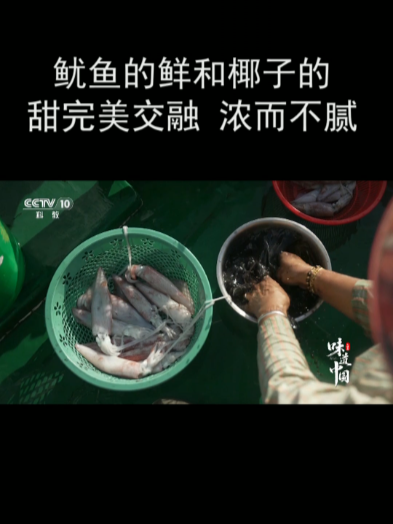 鱿鱼的鲜和椰子的甜完美交融 浓而不腻