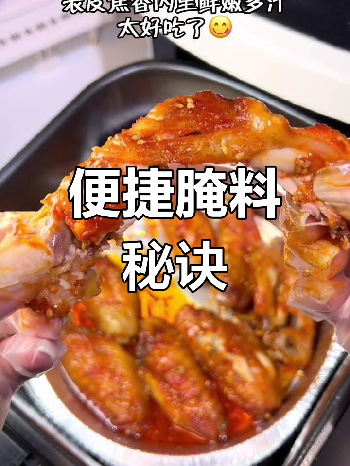 腌料小包装,轻松腌制完美奥尔良烤翅,省时又美味!