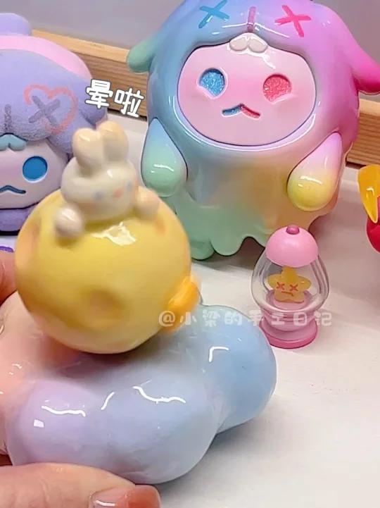 兔兔我呀要转晕啦石塑粘土手工