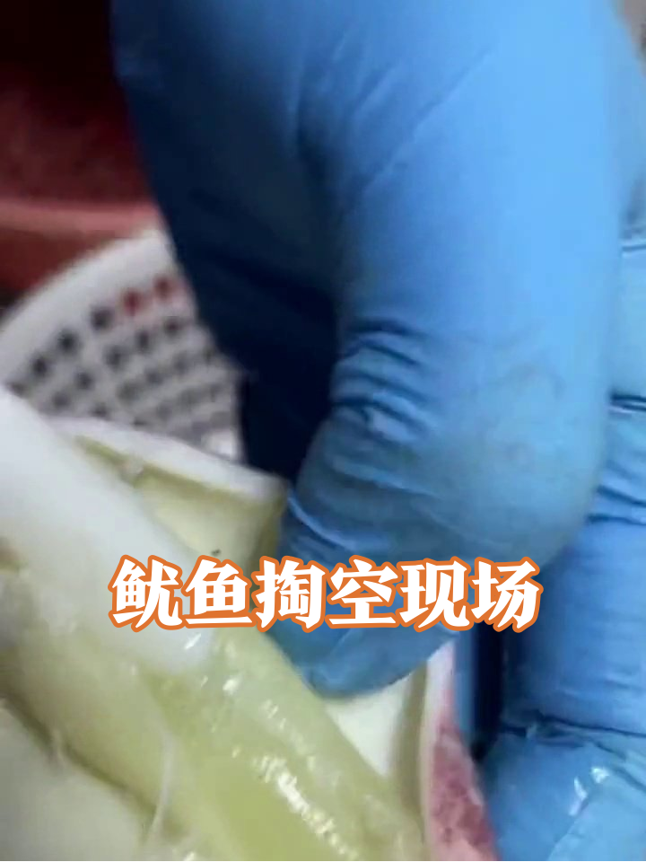 鱿鱼肚子里藏“宝藏”?大哥清理到崩溃:这内脏比肉还多!