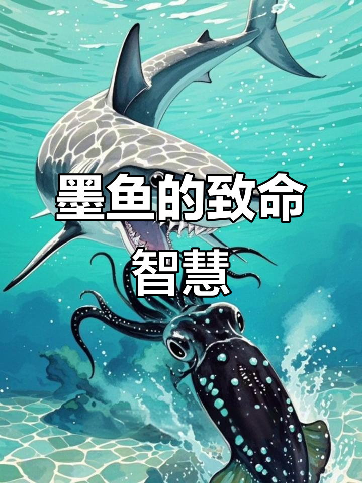 墨鱼自蔽反被困,聪明逃脱却陷入渔网
