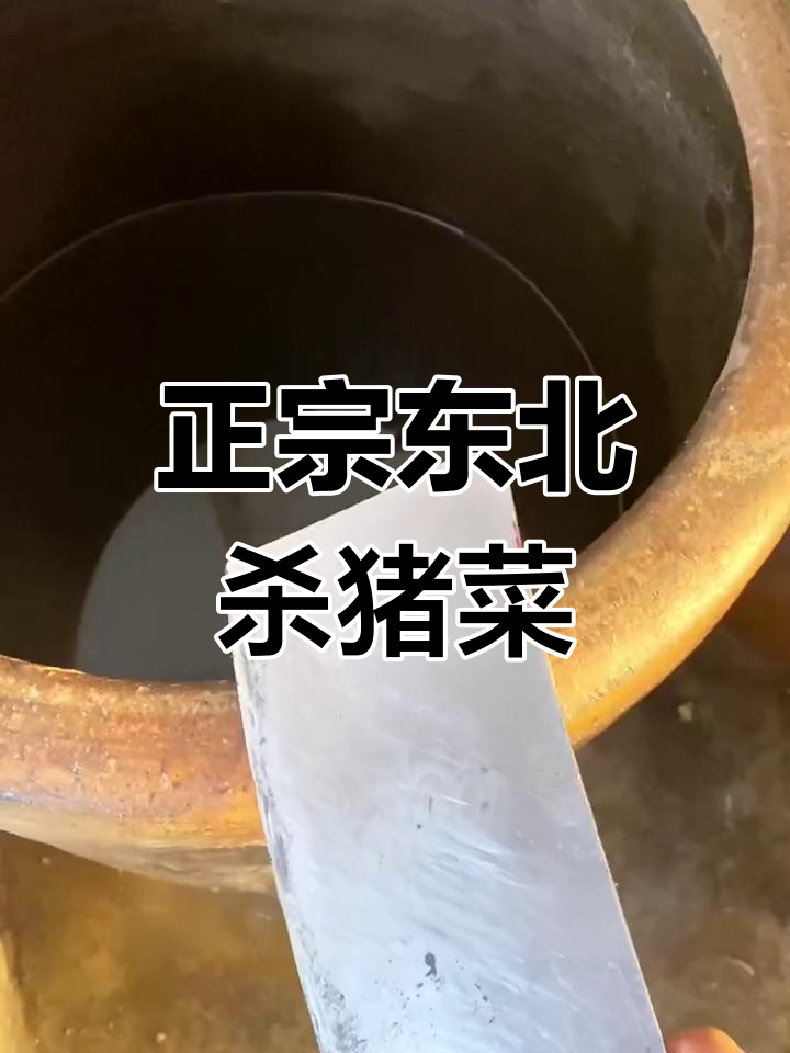 东北农家杀猪菜,酸菜炖血肠香气扑鼻