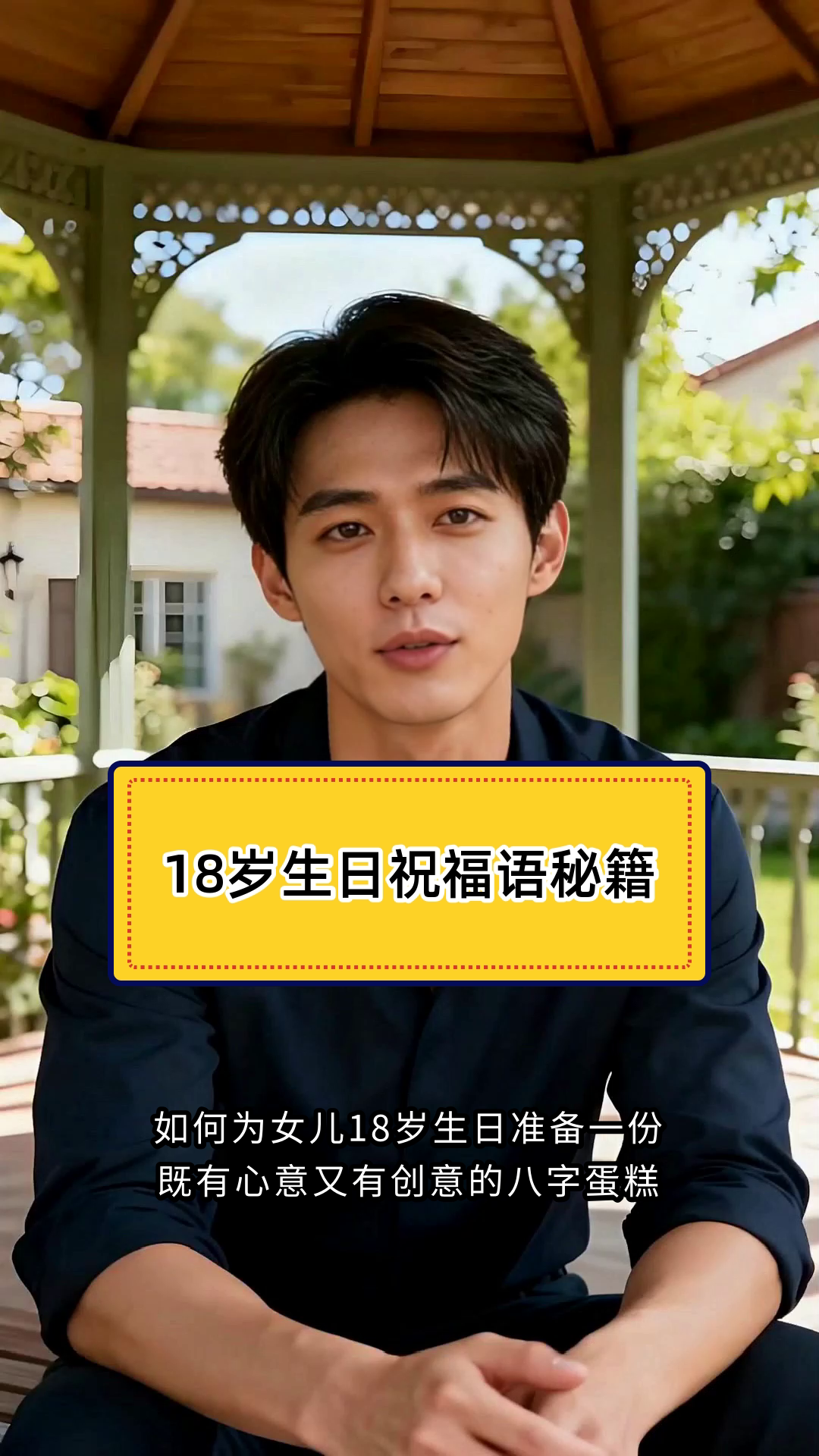 女儿18岁生日八字蛋糕祝福语