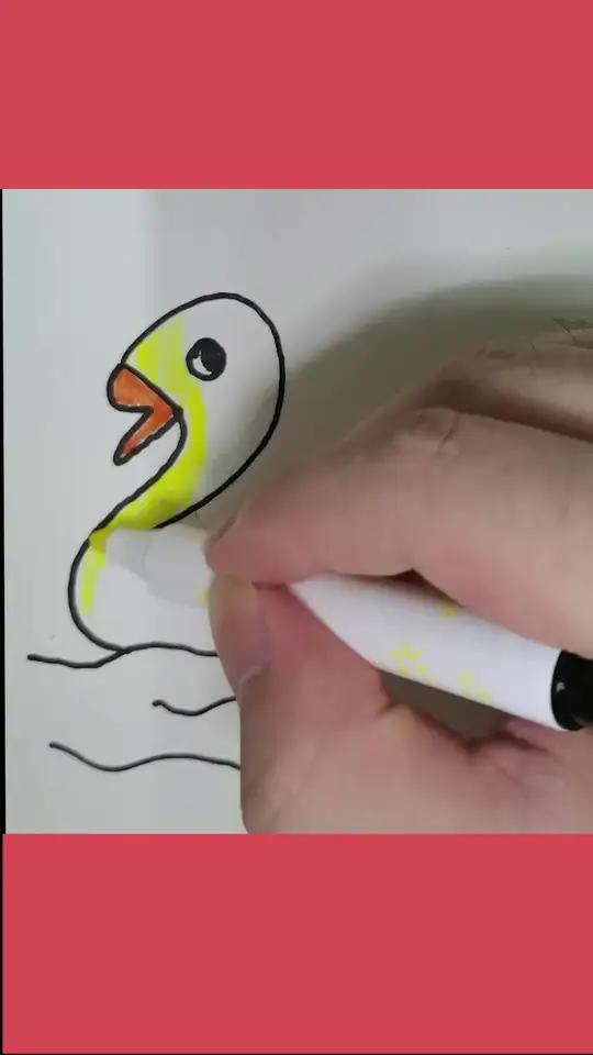 如何用数字2画鹅 简笔画 美好生活恒简单
