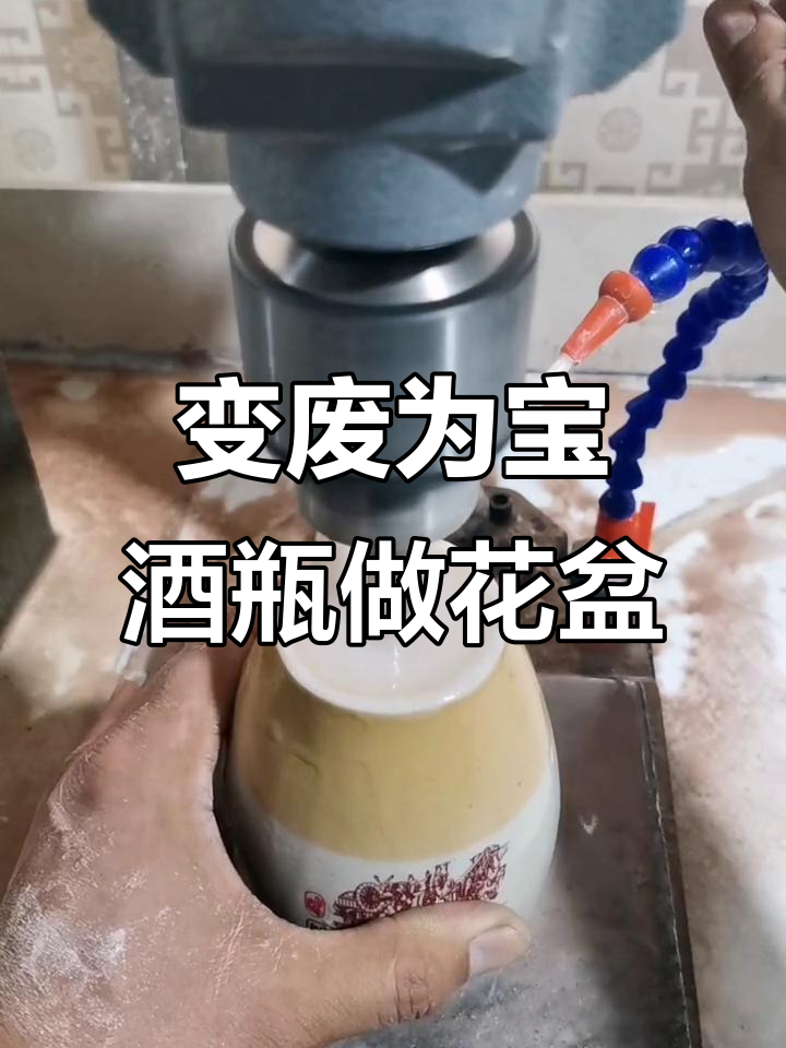 废酒瓶变花盆，简单几步教你DIY多肉植物容器
