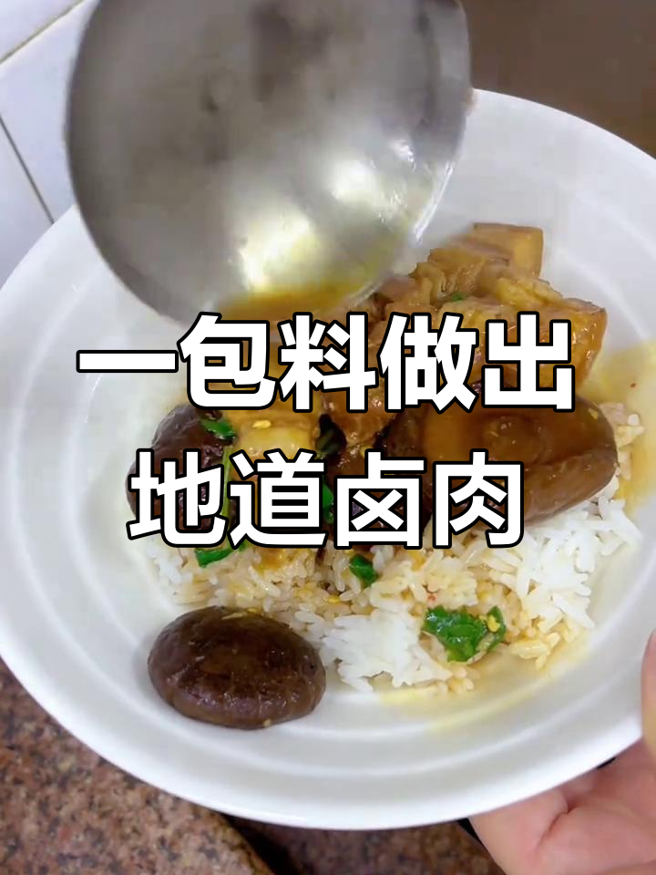 潮汕小孩最爱的卤肉饭,简单又美味,高压锅一煮就搞定