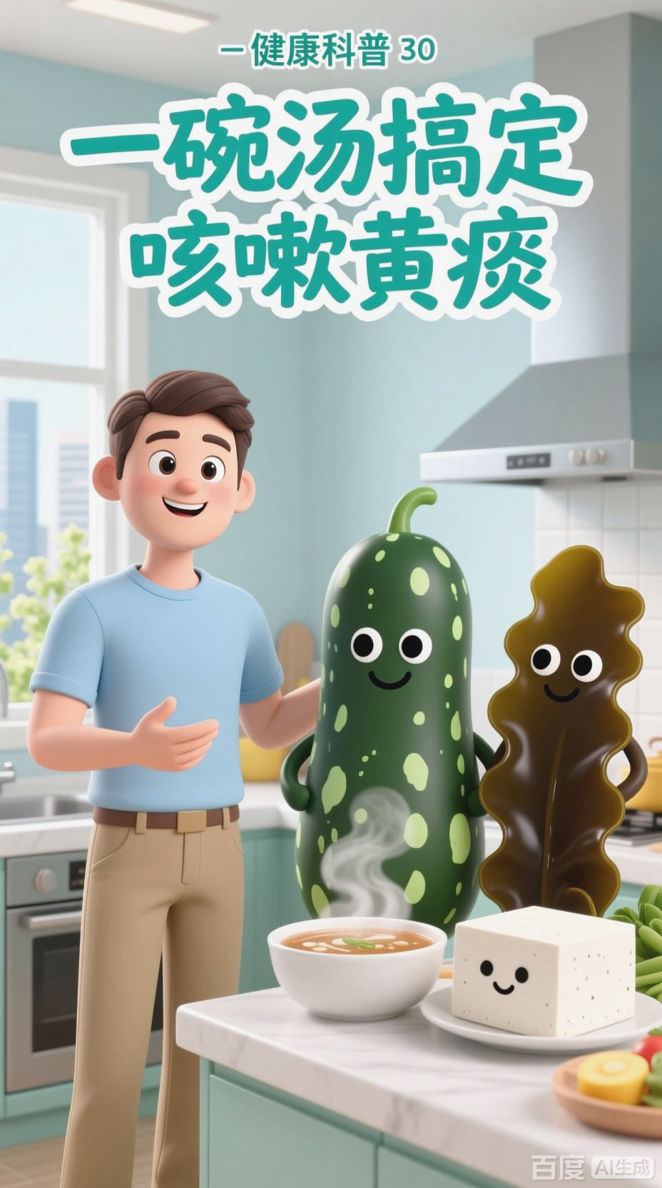 冬瓜海带汤,清热化痰好帮手
