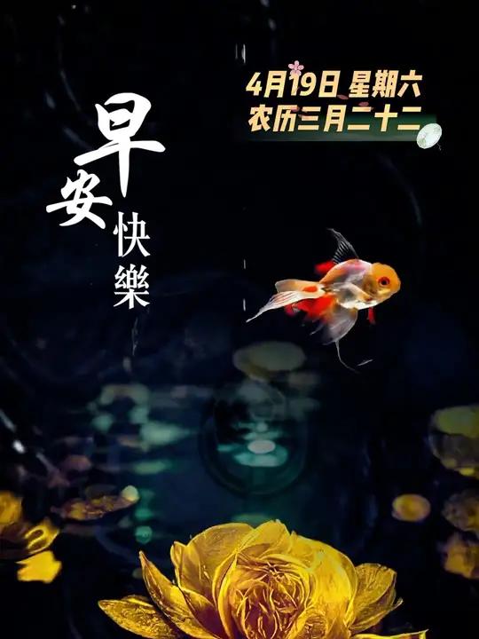 金鱼摆尾,吉庆有余。新的一天,恭祝您和家人:财源一路亨通,阖家四季安康。早安!新华每日电讯