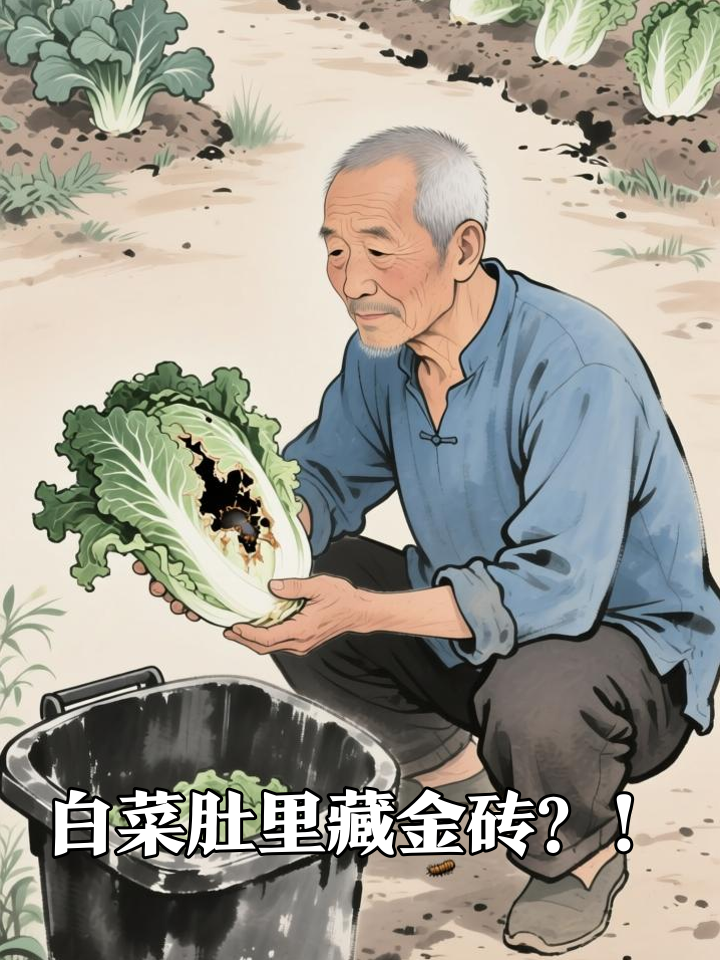 老农砍开烂白菜,竟发现肚里藏着祖传金砖!