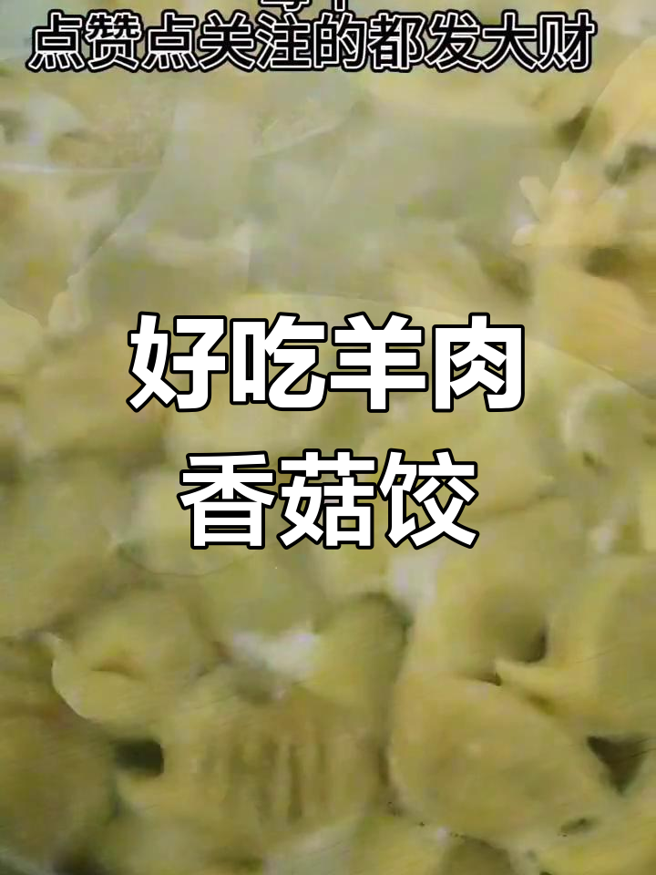 羊肉香菇饺子,香浓美味做法