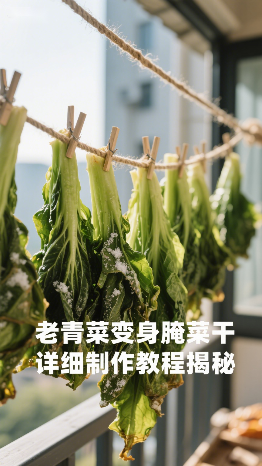 老青菜变身腌菜干,详细制作教程揭秘