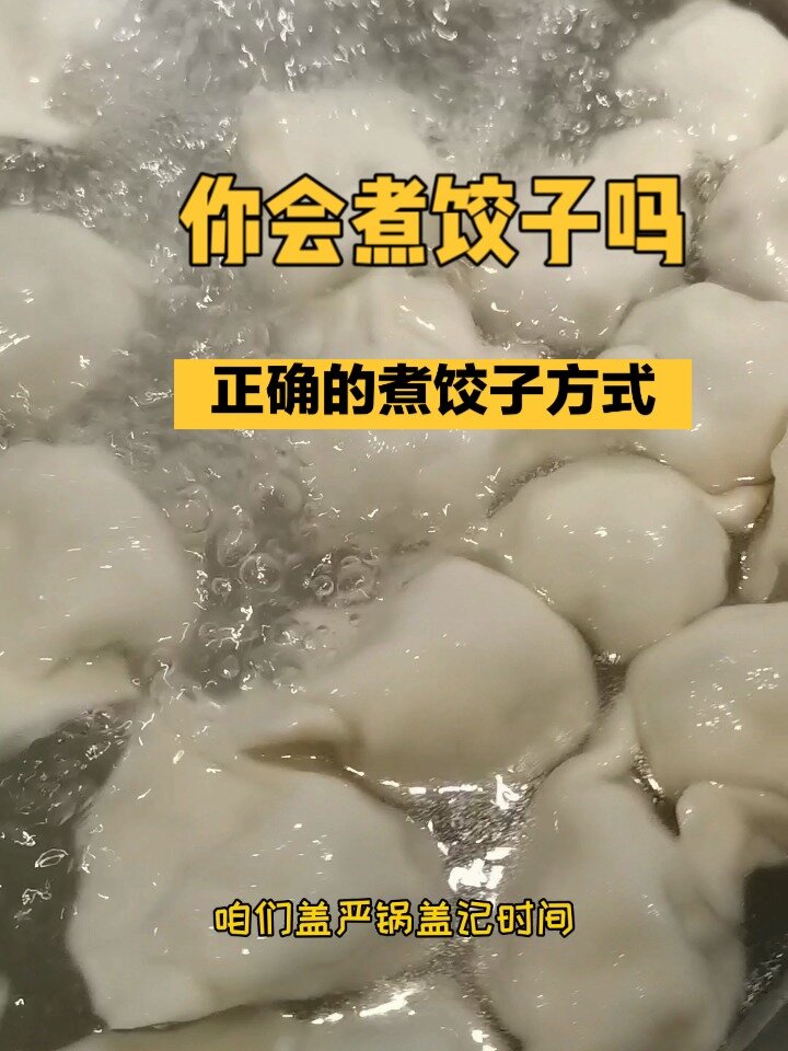 你会煮饺子吗,正确的煮饺子方式