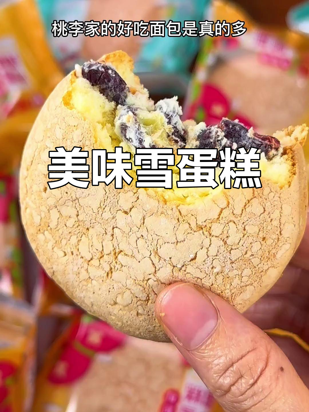 桃李雪蛋糕,酸甜可口,入口即化,超赞!