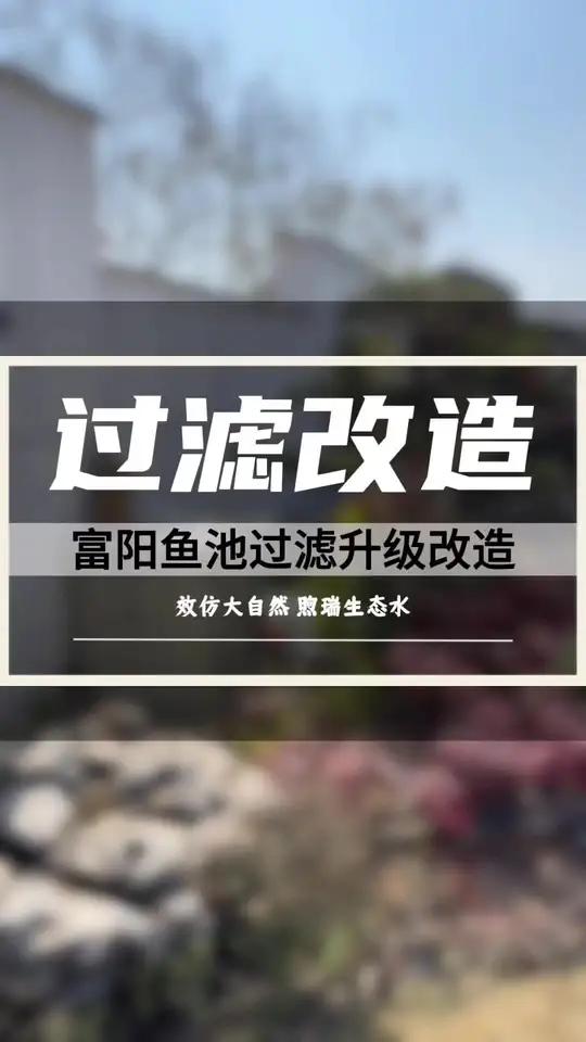富阳庭院锦鲤鱼池过滤系统升级改造