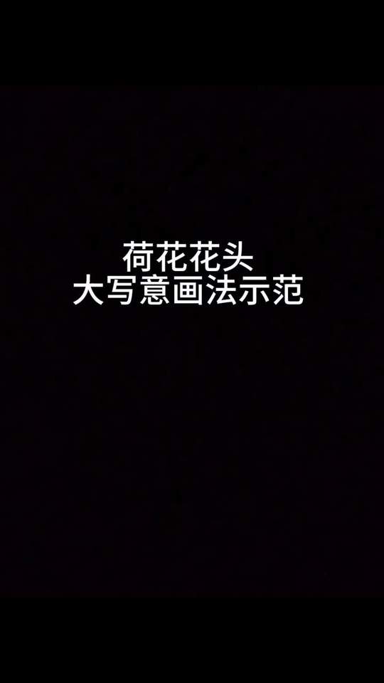 荷花花头大写意画法讲解示范