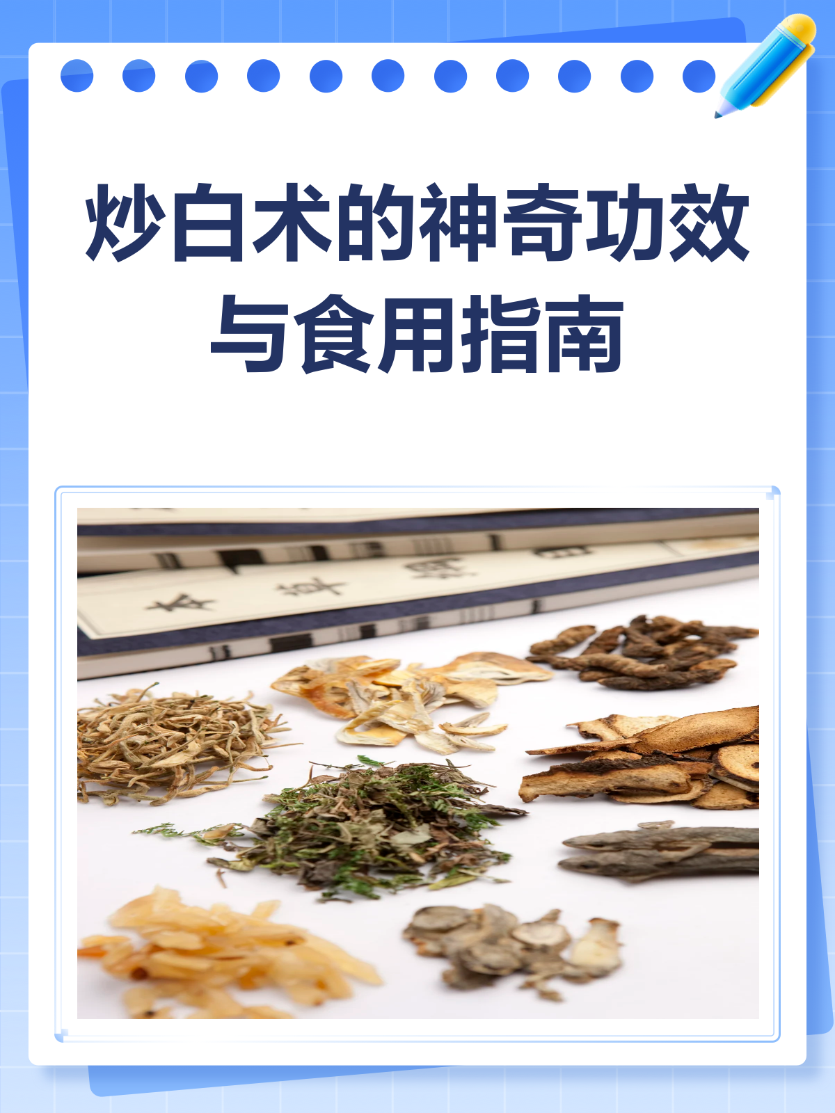 炒白术,健脾益气的中药宝藏