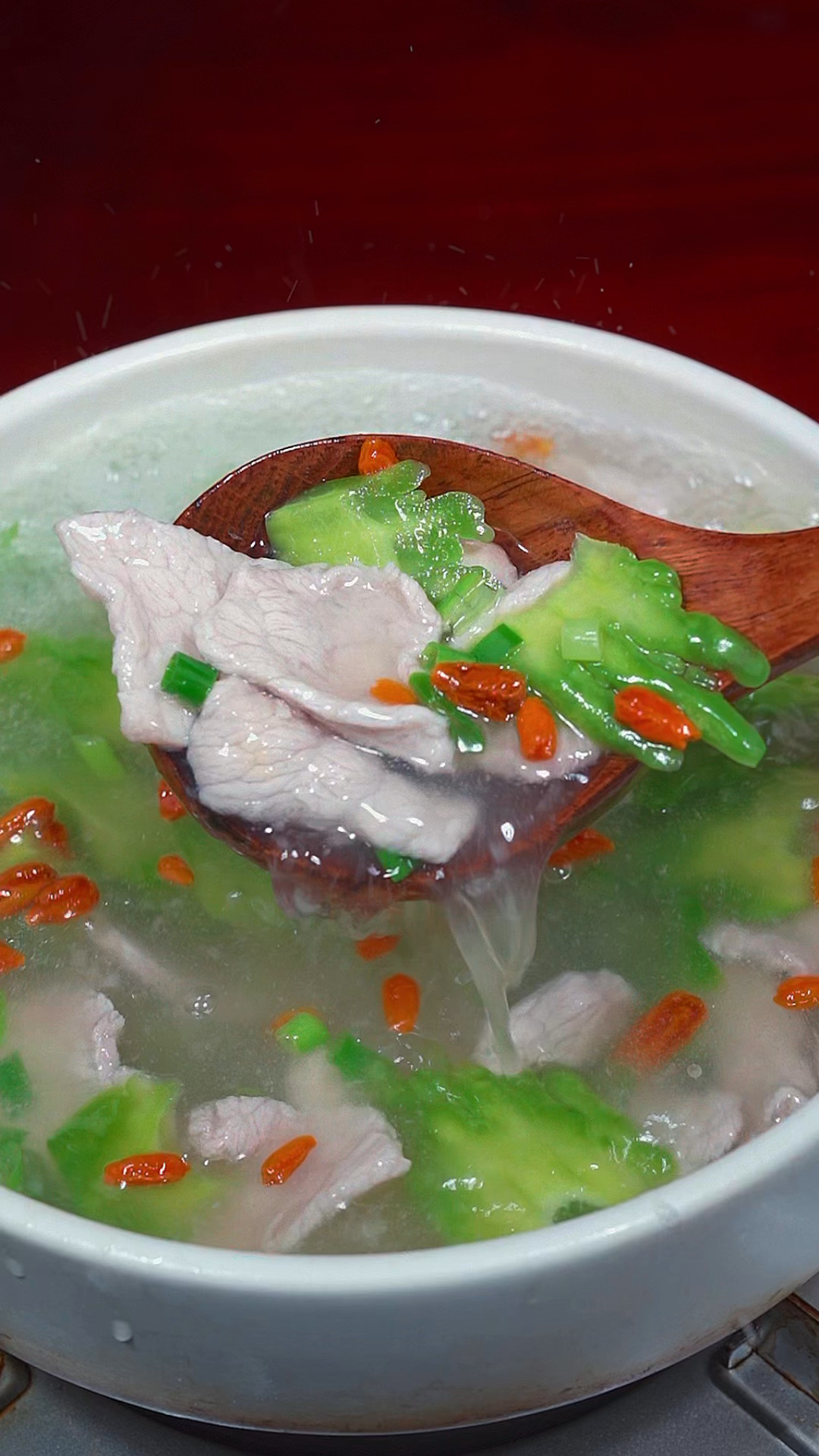 苦瓜肉片汤做法!