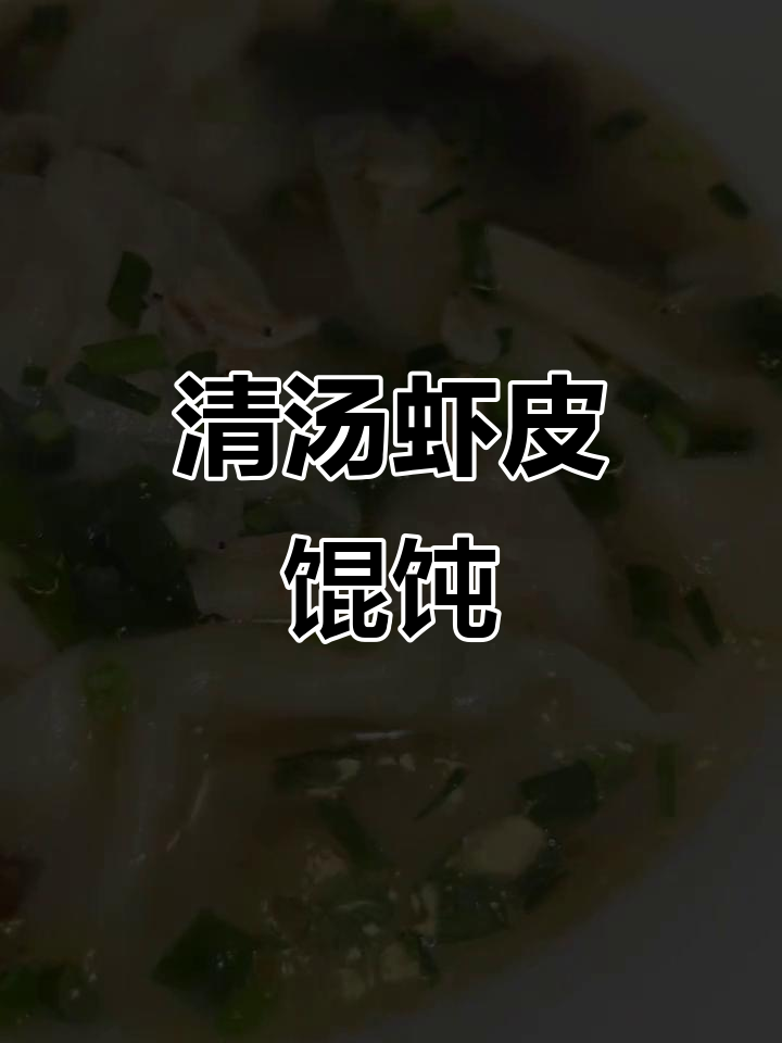 教你做虾皮紫菜清汤馄饨,香气扑鼻让人怀念