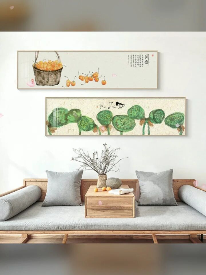 荷花.莲藕装饰画