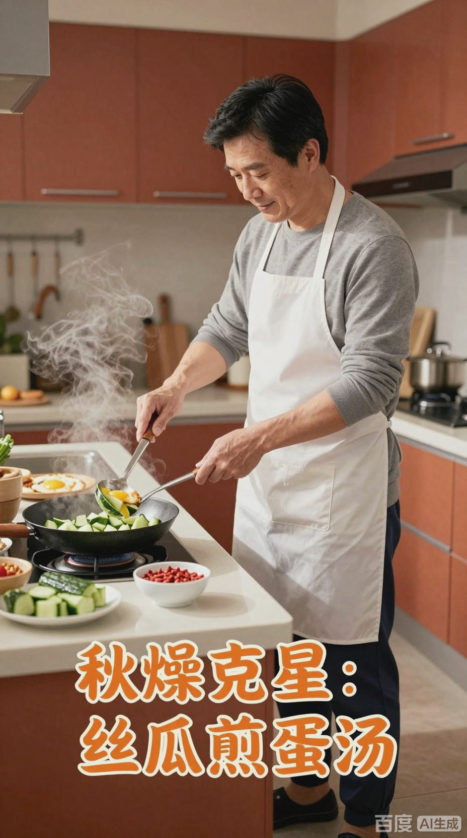 丝瓜煎蛋汤,消除秋燥的佳品