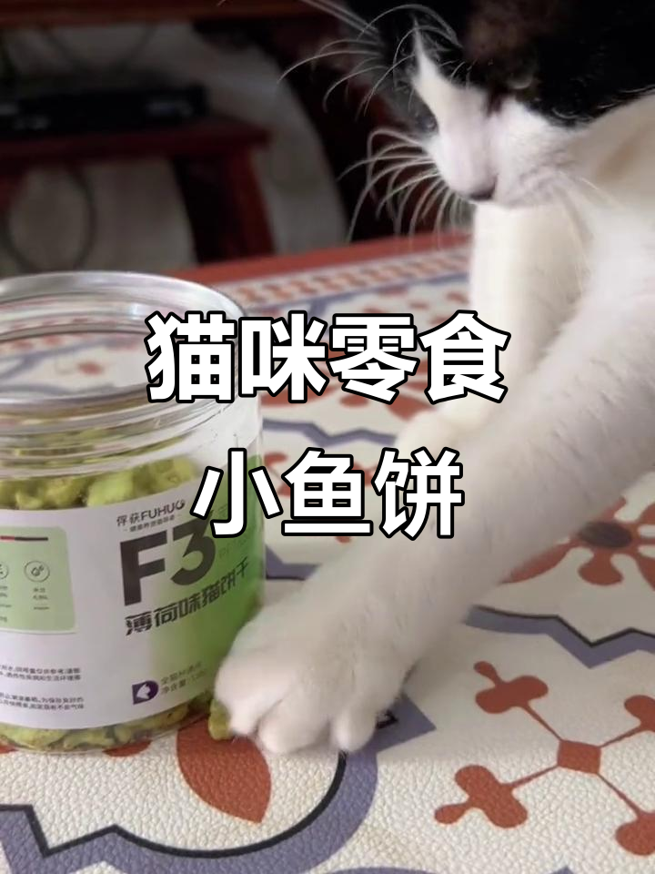 猫咪最爱的小鱼饼干,天然薄荷助消化,磨牙又可爱!