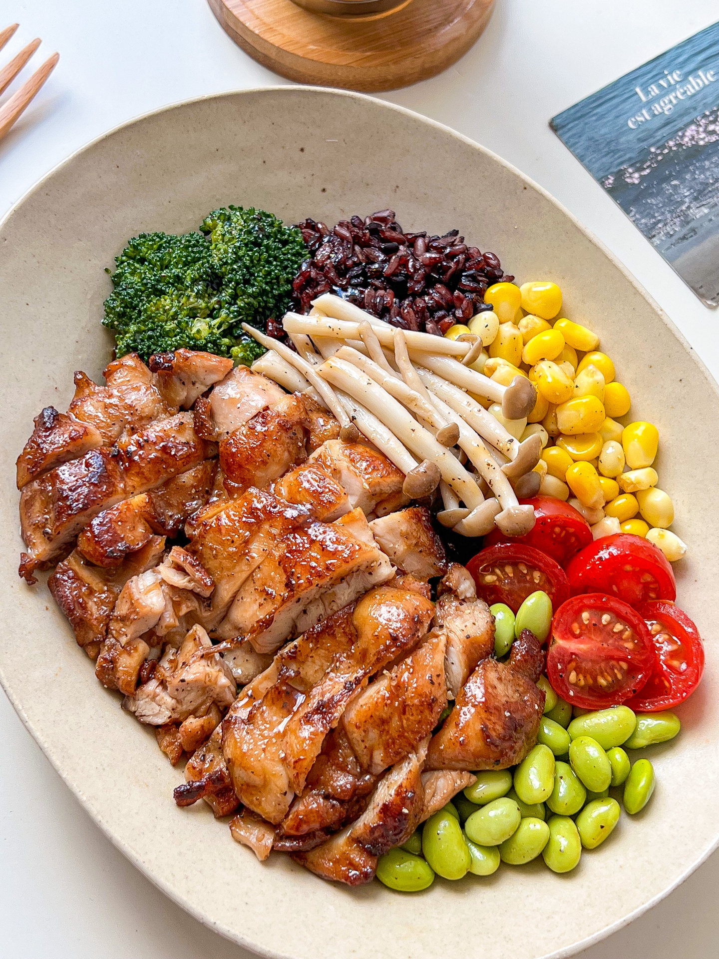 10分钟减脂餐香煎鸡扒饭好吃跺脚