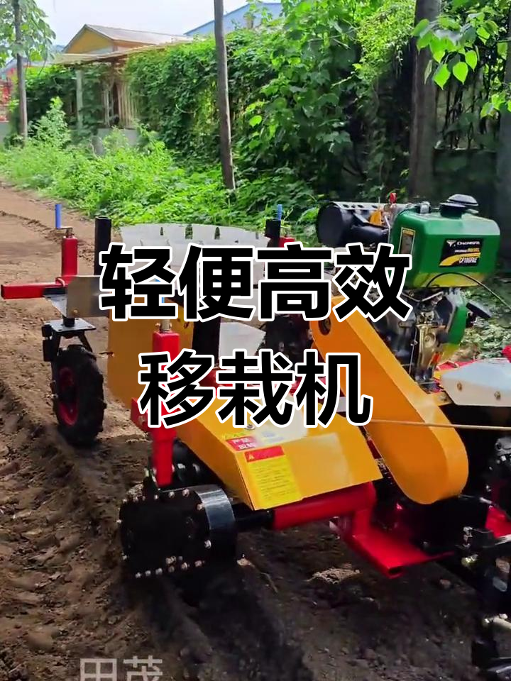 双行自走式移栽机,适用于多种蔬菜