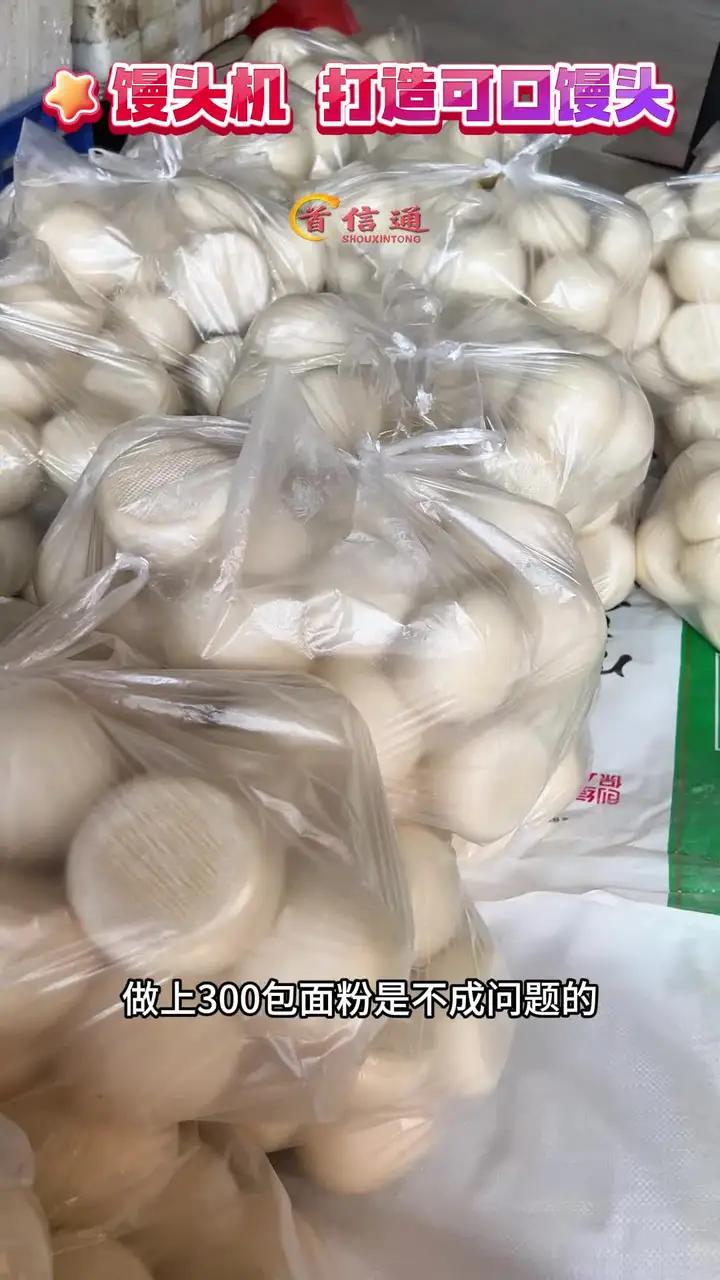 20分钟能做2500个馒头 馒头机 自动化生产线