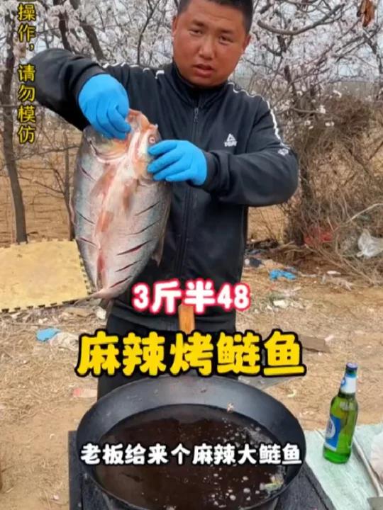 麻辣烤鲢鱼