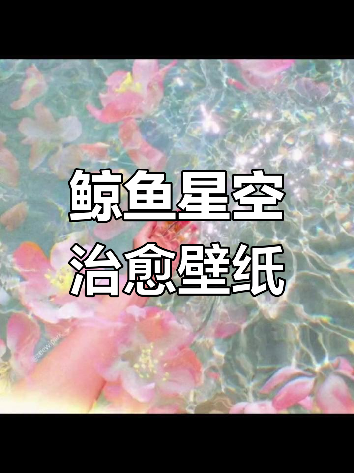 鲸鱼与满天星河,治愈系壁纸带你飞向蓝天白云