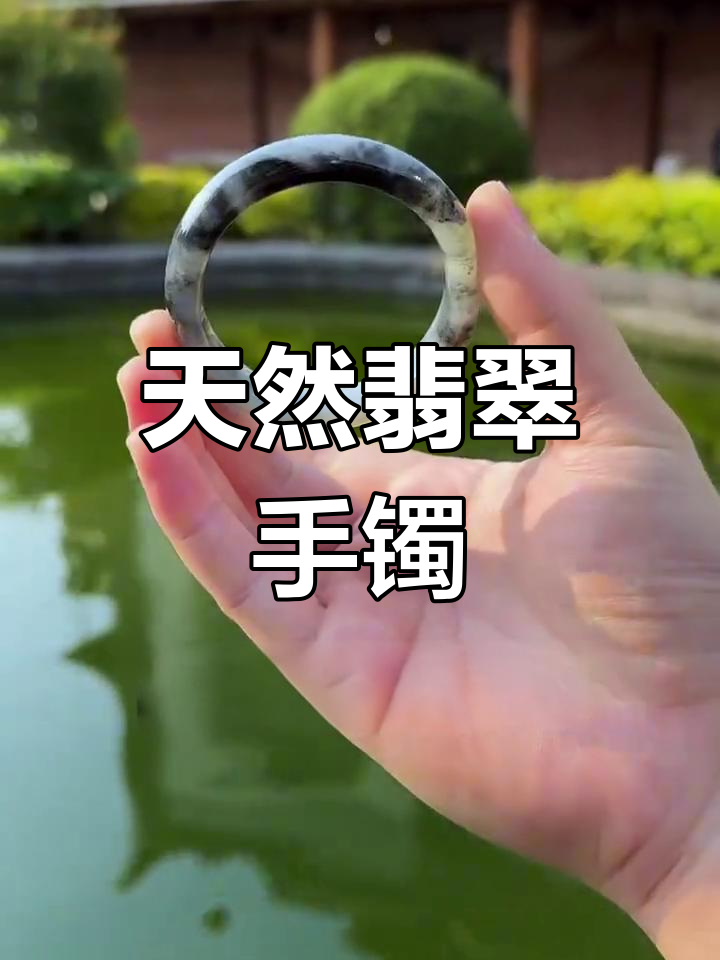 冰飘乌鸡翡翠手镯,玉石魅力尽显