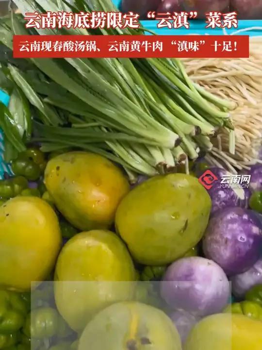 云南海底捞限定菜品上新,包含20款新品。“云南现舂酸汤锅”成为夏日爆款