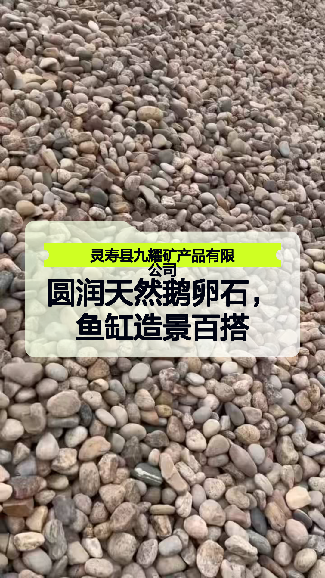 圆润天然鹅卵石,鱼缸造景百搭