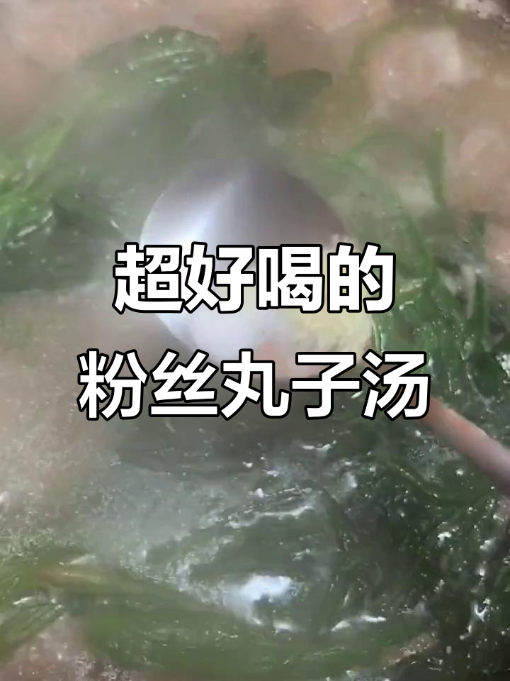 粉丝丸子汤,鲜香四溢,喝上一口停不下来