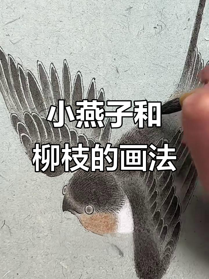 零基础学画小燕子与柳枝,轻松掌握水墨技巧