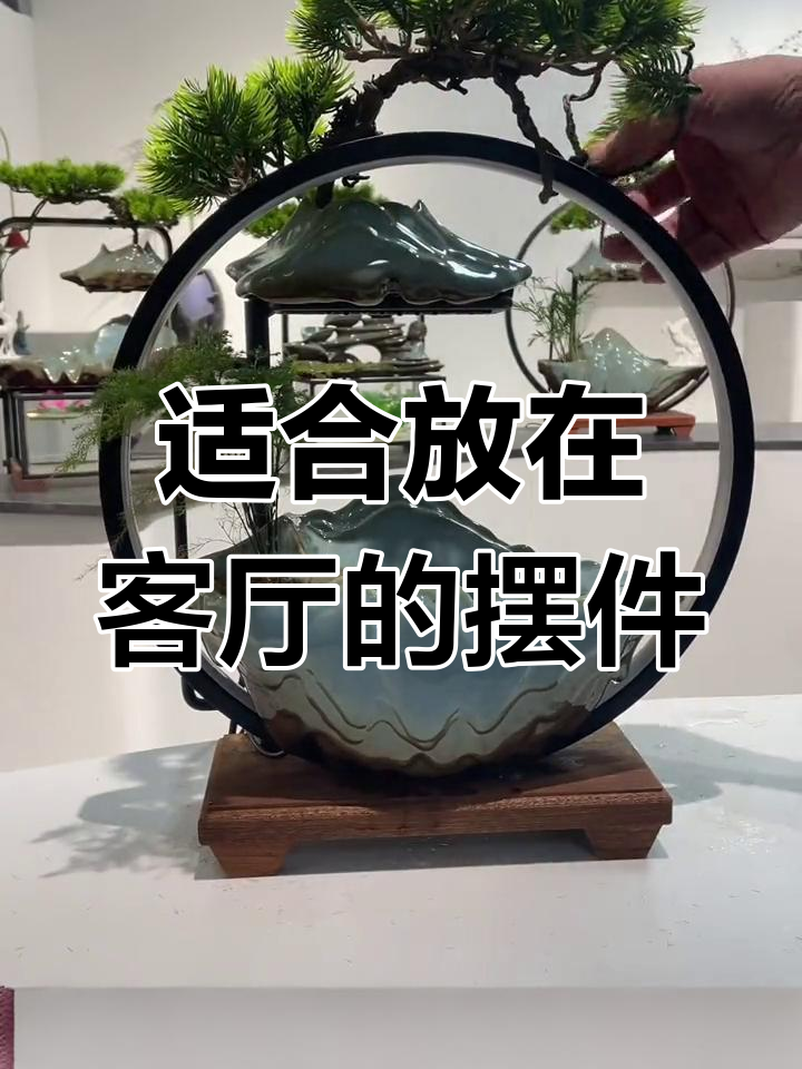 客厅必备陶瓷鱼缸造景，打造清新自然家居氛围