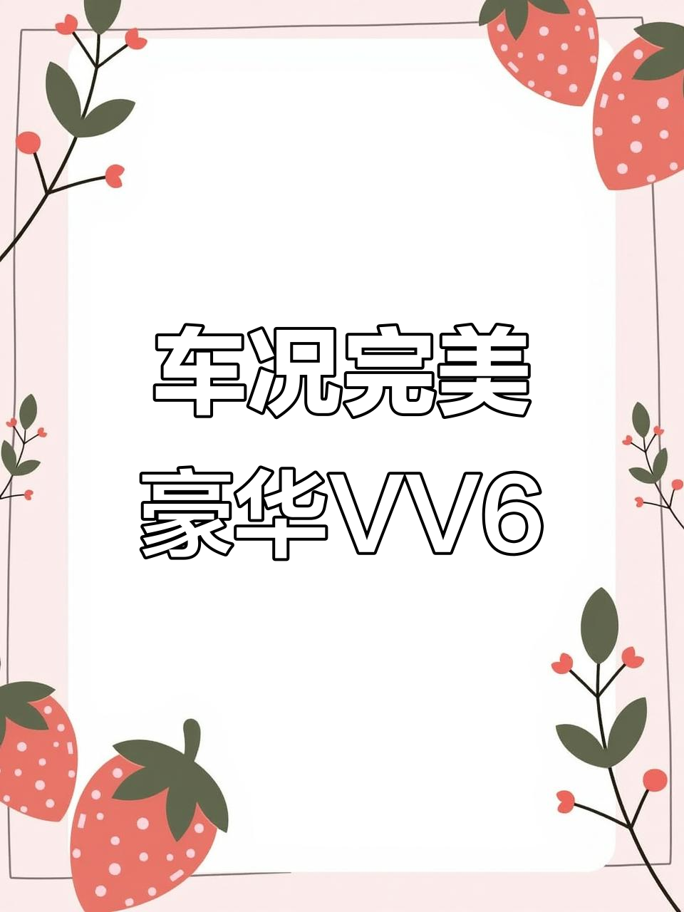 2019年魏派VV6，豪华配置，车况如新