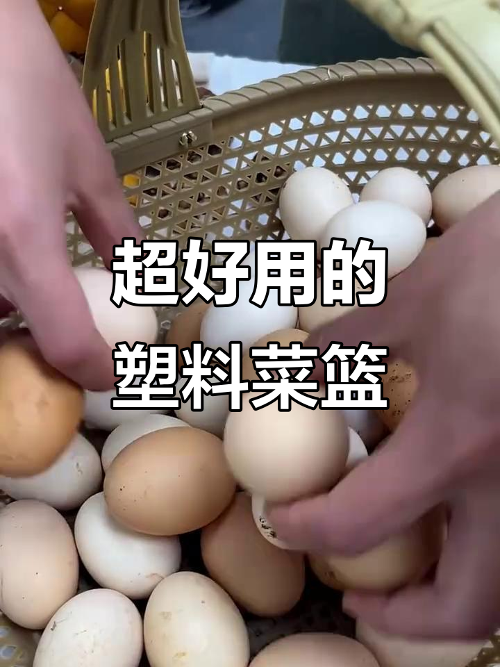 这款塑料菜篮子太实用了，镂空设计让水分迅速排出