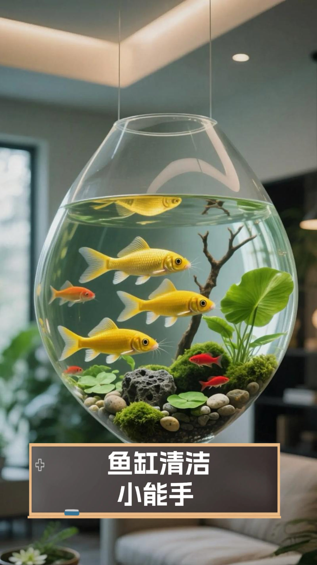 鱼缸清洁小能手