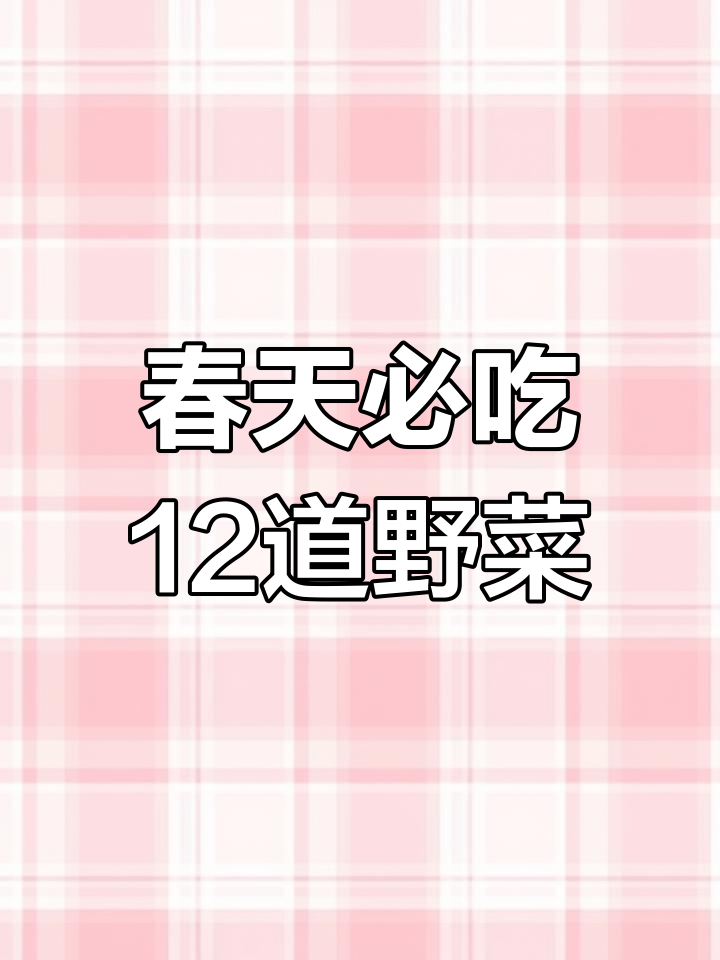 春季最受欢迎的12种野菜做法,快来学学这些神仙美味
