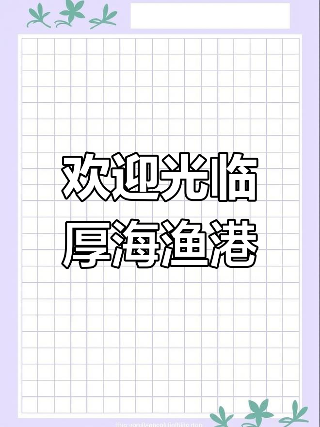 厚海渔港,海鲜美食新体验