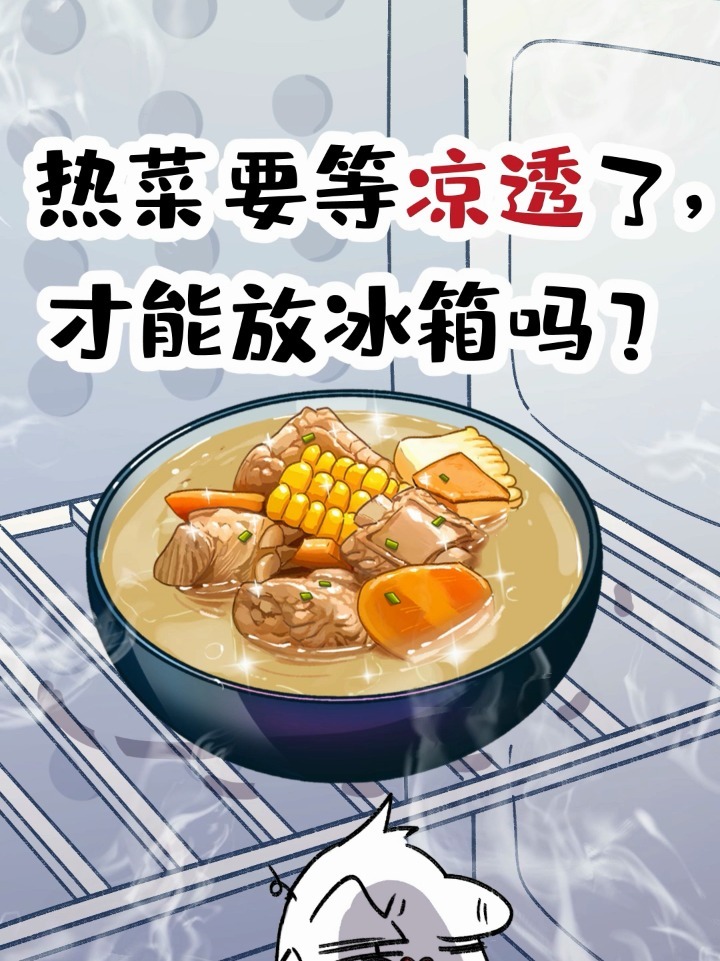 热菜要等凉透了,才能放冰箱吗?