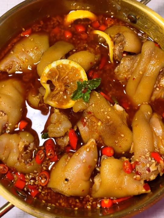 谁发明的柠檬酸辣猪蹄|这也太好吃了吧
