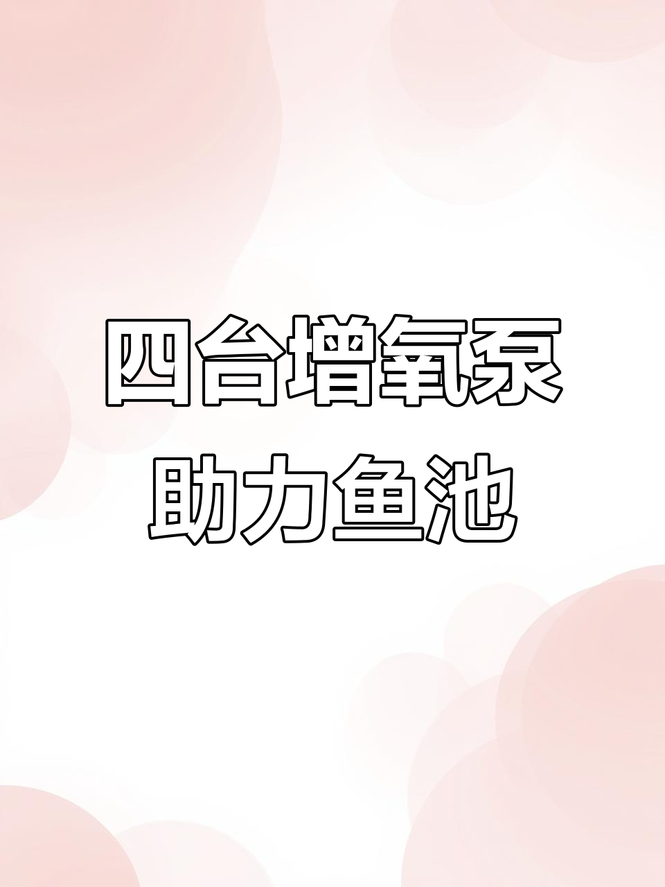 鱼池增氧泵揭秘:四台设备如何让水体更活跃