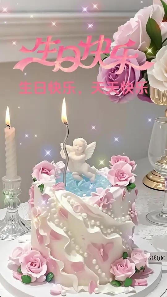 生日蛋糕 冰淇淋女士鲜花蛋糕！