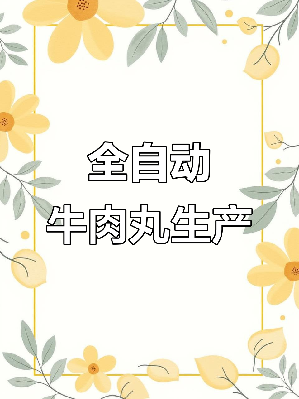 潮汕牛肉丸全自动化生产线,高效机器助力美味制作