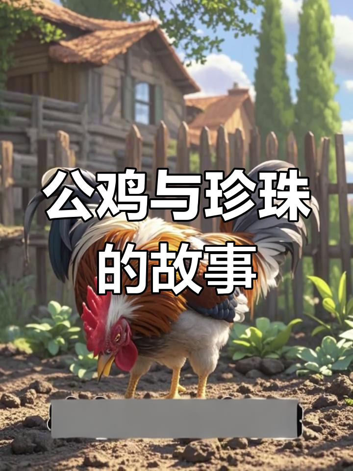 公鸡发现珍珠,却因无法食用而忽视