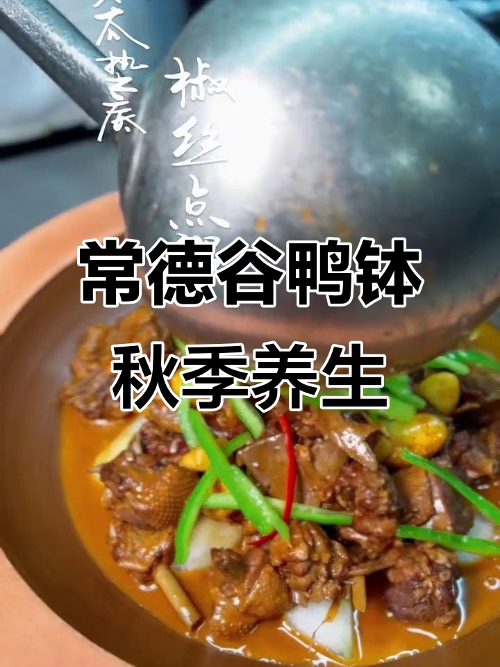 秋天吃鸭最合适,常德谷鸭钵让你清热又滋补